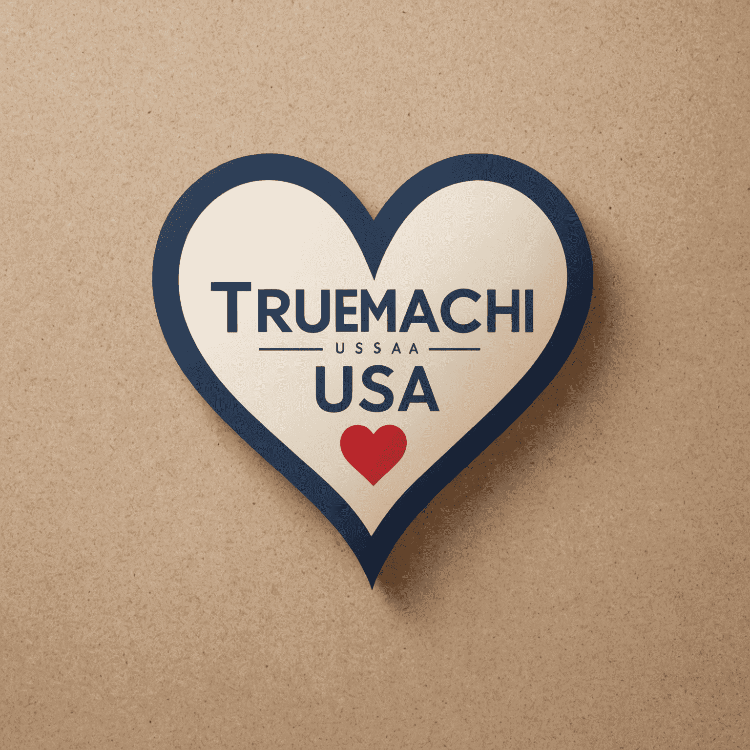 TrueMatch USA Logo - A stylized heart icon with the text 'TrueMatch USA' in an elegant, romantic font